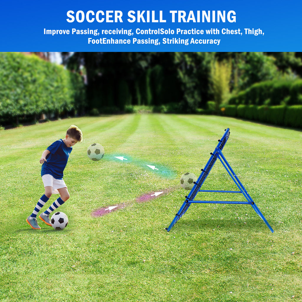 Winthai Volleyball Baseball Rebounder Net, Softball Rebounder Pitchback Net Quick Adjustments, Quick Adjustments Lacrosse Bounce Back Practice Equipment, Ideal for Outdoor Indoor and Backyard Training 4X4FT