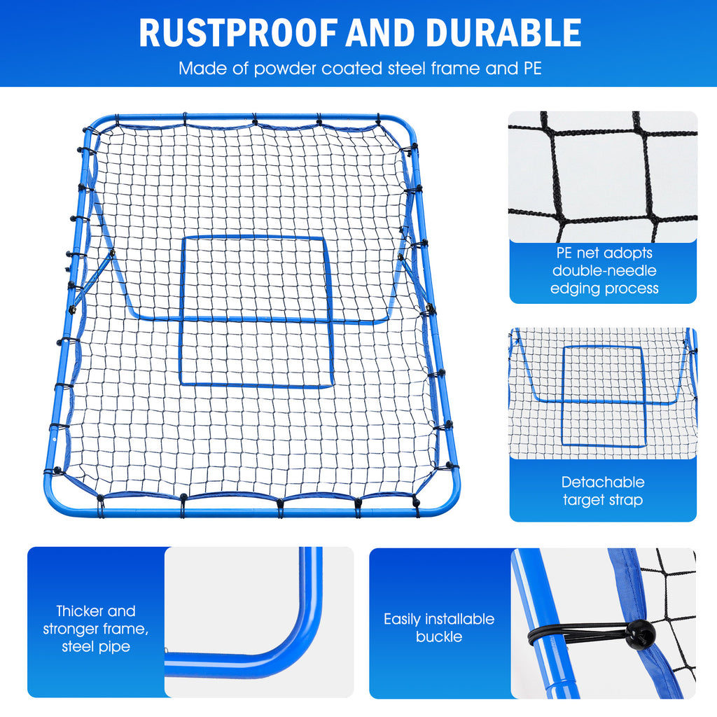 Winthai Dual-Mode Soccer Goal Net & Soccer Rebounder Net,Premium Durability for Intense Shooting Training,Quick-Switch Angle Soccer Training for Control,Passing Practice,Soccer Gifts for Kids Teen Adult 5X4FT