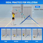 Winthai Volleyball Baseball Rebounder Net, Softball Rebounder Pitchback Net Quick Adjustments, Quick Adjustments Lacrosse Bounce Back Practice Equipment, Ideal for Outdoor Indoor and Backyard Training 5X4FT