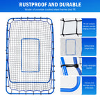 Winthai Volleyball Baseball Rebounder Net, Softball Rebounder Pitchback Net Quick Adjustments, Quick Adjustments Lacrosse Bounce Back Practice Equipment, Ideal for Outdoor Indoor and Backyard Training 6X4FT