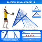 Winthai Volleyball Baseball Rebounder Net, Softball Rebounder Pitchback Net Quick Adjustments, Quick Adjustments Lacrosse Bounce Back Practice Equipment, Ideal for Outdoor Indoor and Backyard Training 6X4FT