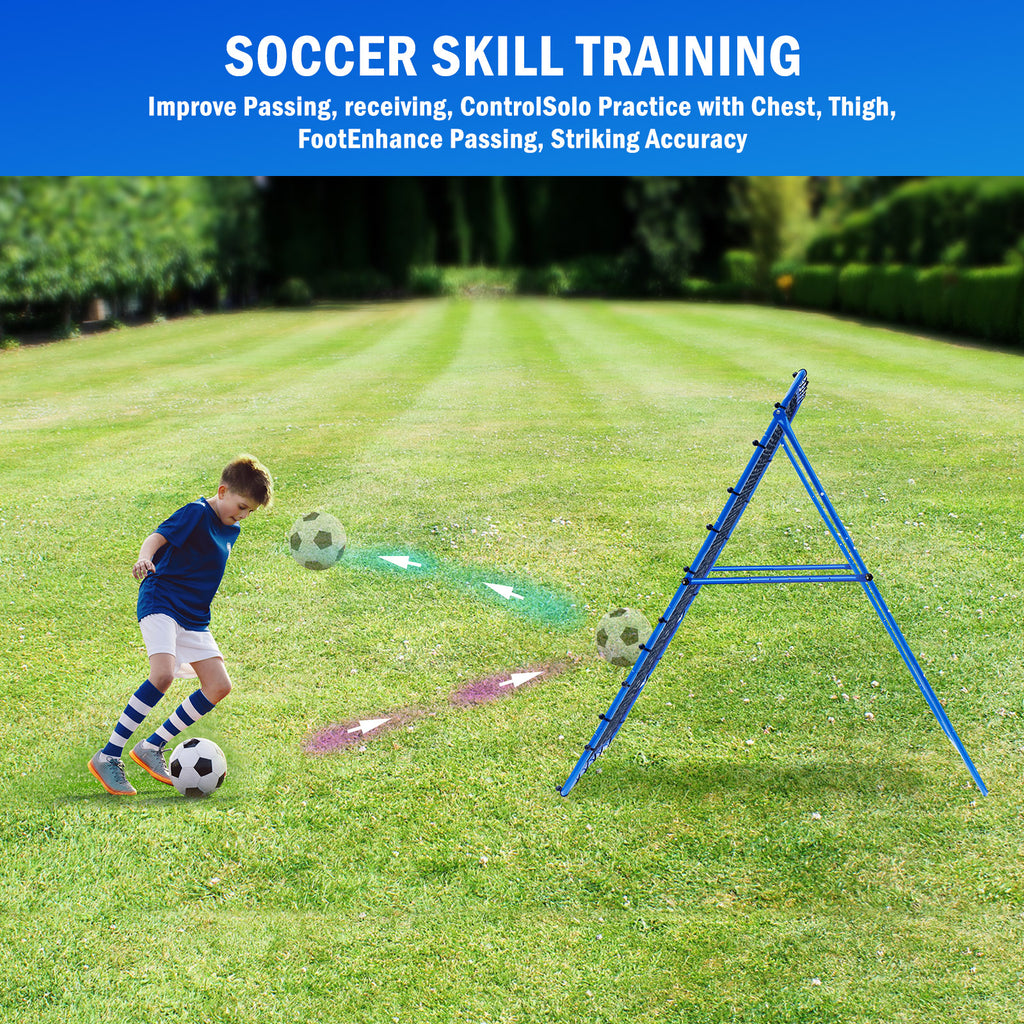 Winthai Volleyball Baseball Rebounder Net, Softball Rebounder Pitchback Net Quick Adjustments, Quick Adjustments Lacrosse Bounce Back Practice Equipment, Ideal for Outdoor Indoor and Backyard Training 6X4FT