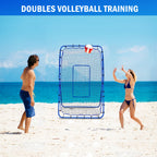 Winthai Volleyball Baseball Rebounder Net, Softball Rebounder Pitchback Net Quick Adjustments, Quick Adjustments Lacrosse Bounce Back Practice Equipment, Ideal for Outdoor Indoor and Backyard Training 6X4FT