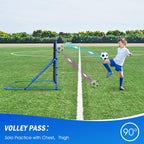 Winthai Soccer Rebounder Net, Quick-Switch Angle Soccer Training for Control, Passing Practice, Easy Setup Rebounder Gifts & Equipment for Kids,Teens & Adults 3.7x3.7FT