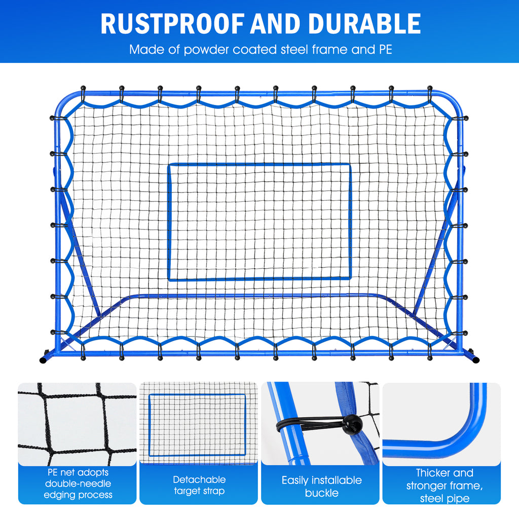 Winthai Soccer Rebounder Net, Quick-Switch Angle Soccer Training for Control, Passing Practice, Easy Setup Rebounder Gifts & Equipment for Kids,Teens & Adults 5.9X3.7FT