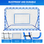 Winthai Soccer Rebounder Net, Quick-Switch Angle Soccer Training for Control, Passing Practice, Easy Setup Rebounder Gifts & Equipment for Kids,Teens & Adults 5.9X3.7FT