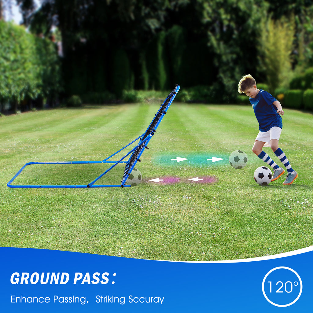 Winthai Soccer Rebounder Net, Quick-Switch Angle Soccer Training for Control, Passing Practice, Easy Setup Rebounder Gifts & Equipment for Kids,Teens & Adults 5.9X3.7FT