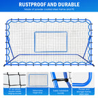 Winthai Soccer Rebounder Net, Quick-Switch Angle Soccer Training for Control, Passing Practice, Easy Setup Rebounder Gifts & Equipment for Kids,Teens & Adults 7.0X3.7FT