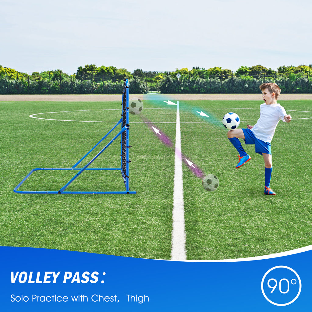 Winthai Soccer Rebounder Net, Quick-Switch Angle Soccer Training for Control, Passing Practice, Easy Setup Rebounder Gifts & Equipment for Kids,Teens & Adults 7.0X3.7FT
