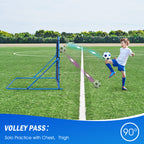 Winthai Soccer Rebounder Net, Quick-Switch Angle Soccer Training for Control, Passing Practice, Easy Setup Rebounder Gifts & Equipment for Kids,Teens & Adults 7.0X3.7FT