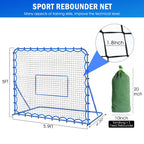 Winthai Soccer Rebounder Net, Quick-Switch Angle Soccer Training for Control, Passing Practice, Easy Setup Rebounder Gifts & Equipment for Kids,Teens & Adults 6X5FT