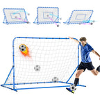 Winthai Dual-Mode Soccer Goal Net & Soccer Rebounder Net,Premium Durability for Intense Shooting Training,Quick-Switch Angle Soccer Training for Control,Passing Practice,Soccer Gifts for Kids Teen Adult 6X4FT