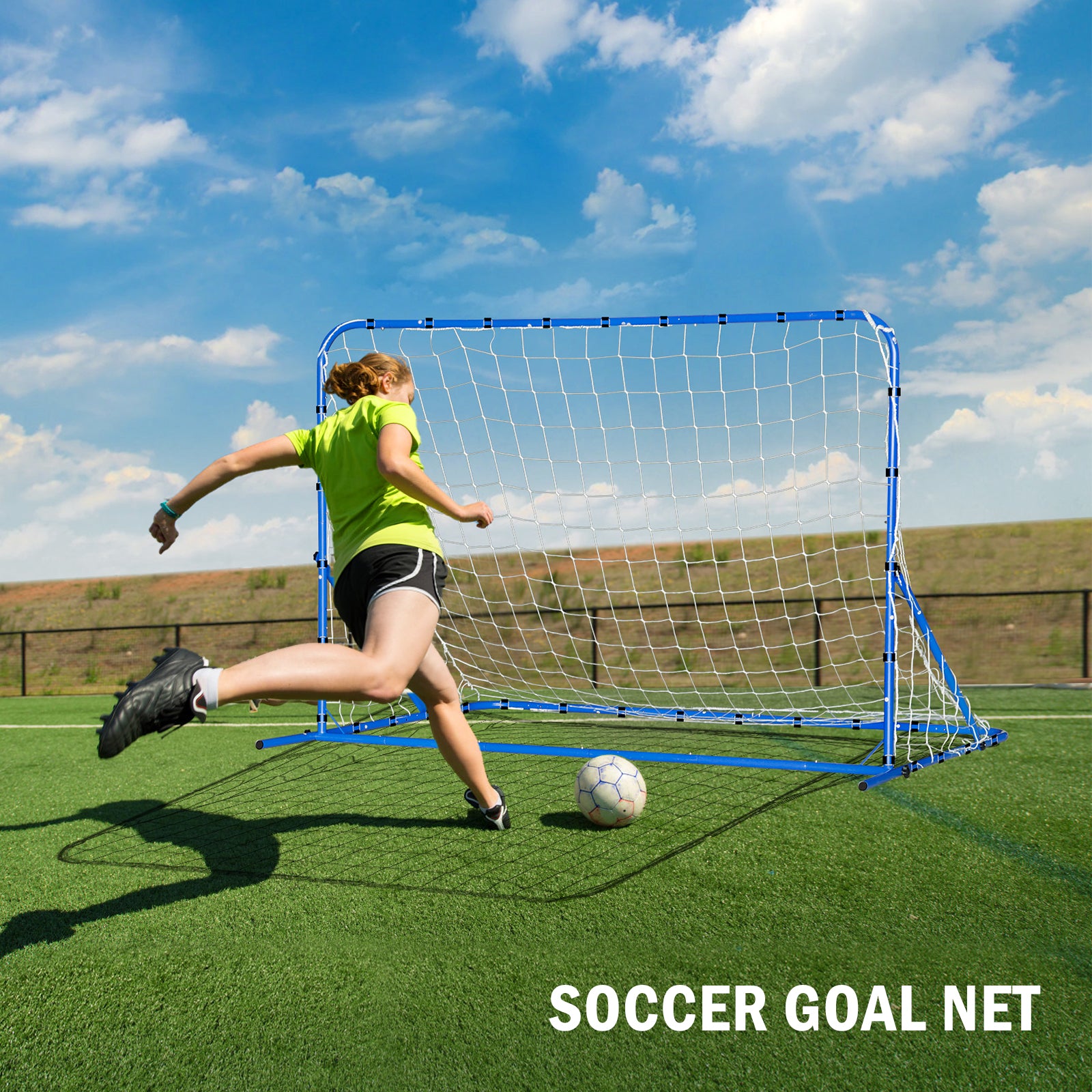 Winthai Dual-Mode Soccer Goal Net & Soccer Rebounder Net,Premium Durability for Intense Shooting Training,Quick-Switch Angle Soccer Training for Control,Passing Practice,Soccer Gifts for Kids Teen Adult 6X4FT