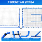 Winthai Dual-Mode Soccer Goal Net & Soccer Rebounder Net,Premium Durability for Intense Shooting Training,Quick-Switch Angle Soccer Training for Control,Passing Practice,Soccer Gifts for Kids Teen Adult 7X5FT