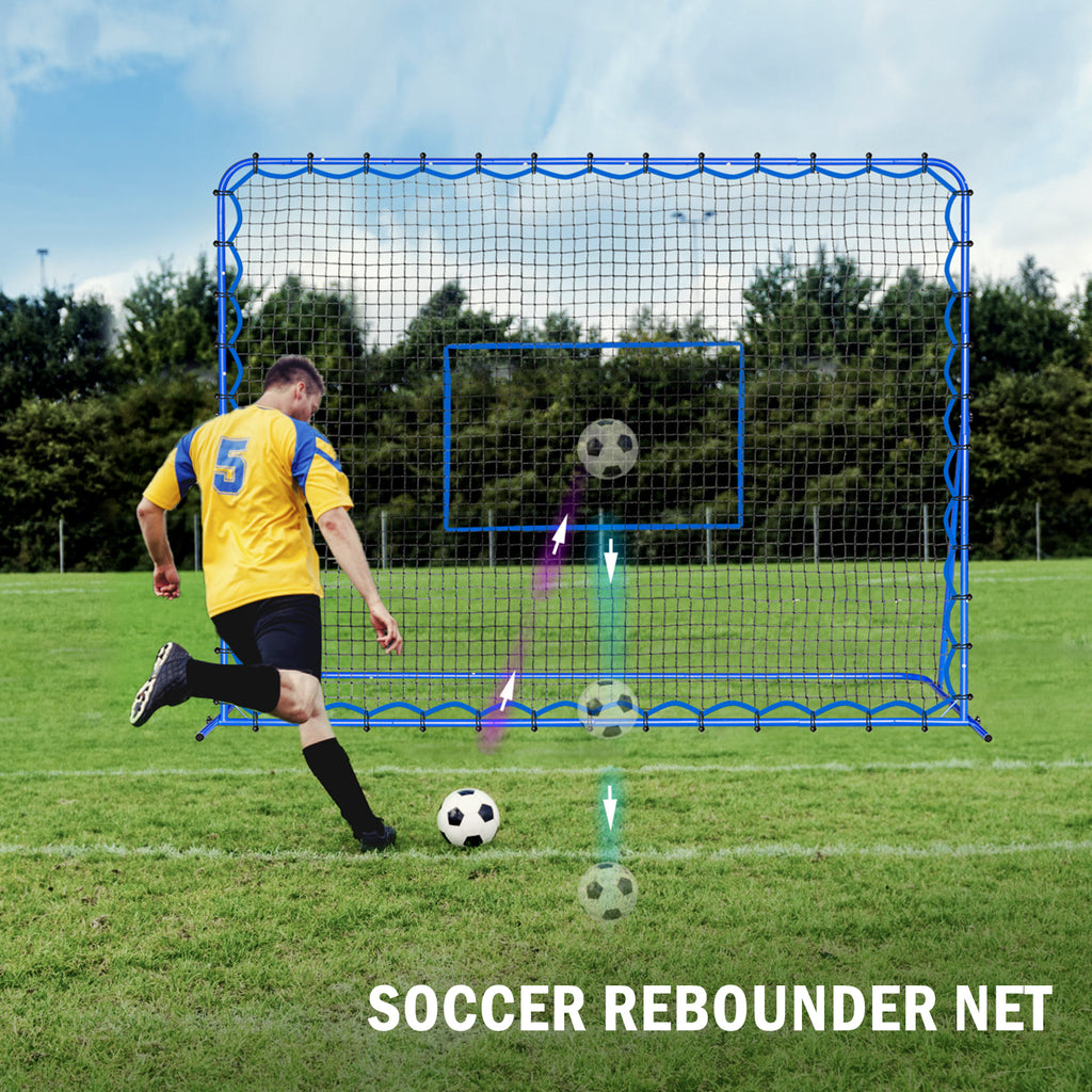 Winthai Dual-Mode Soccer Goal Net & Soccer Rebounder Net,Premium Durability for Intense Shooting Training,Quick-Switch Angle Soccer Training for Control,Passing Practice,Soccer Gifts for Kids Teen Adult 8X6FT
