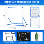 Winthai Dual-Mode Soccer Goal Net & Soccer Rebounder Net,Premium Durability for Intense Shooting Training,Quick-Switch Angle Soccer Training for Control,Passing Practice,Soccer Gifts for Kids Teen Adult 4X4FT