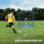 Winthai Dual-Mode Soccer Goal Net & Soccer Rebounder Net,Premium Durability for Intense Shooting Training,Quick-Switch Angle Soccer Training for Control,Passing Practice,Soccer Gifts for Kids Teen Adult 4X4FT