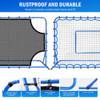 Winthai Three Mode Soccer Goal & Rebounder Net & Target Net,Four Targets for Precise Training,Tough-Built for Intense Shots,Quick-Switch Angle Soccer Training for Control/Passing Practice for Kids Teen 6X4FT