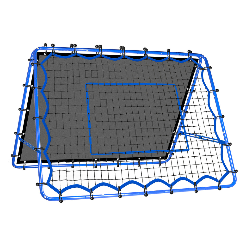 Winthai Dual-Sided Soccer Rebounder Net, Fast & Slow Rebound Speed Training for Control, Passing Practice, Easy Setup Baseball/Volleyball Rbounder Gifts & Equipment for Kids,Teens & Adults 5X4FT