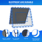 Winthai Dual-Sided Soccer Rebounder Net, Fast & Slow Rebound Speed Training for Control, Passing Practice, Easy Setup Baseball/Volleyball Rbounder Gifts & Equipment for Kids,Teens & Adults 5X5FT