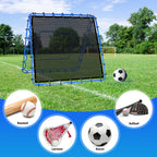 Winthai Dual-Sided Soccer Rebounder Net, Fast & Slow Rebound Speed Training for Control, Passing Practice, Easy Setup Baseball/Volleyball Rbounder Gifts & Equipment for Kids,Teens & Adults 5X5FT