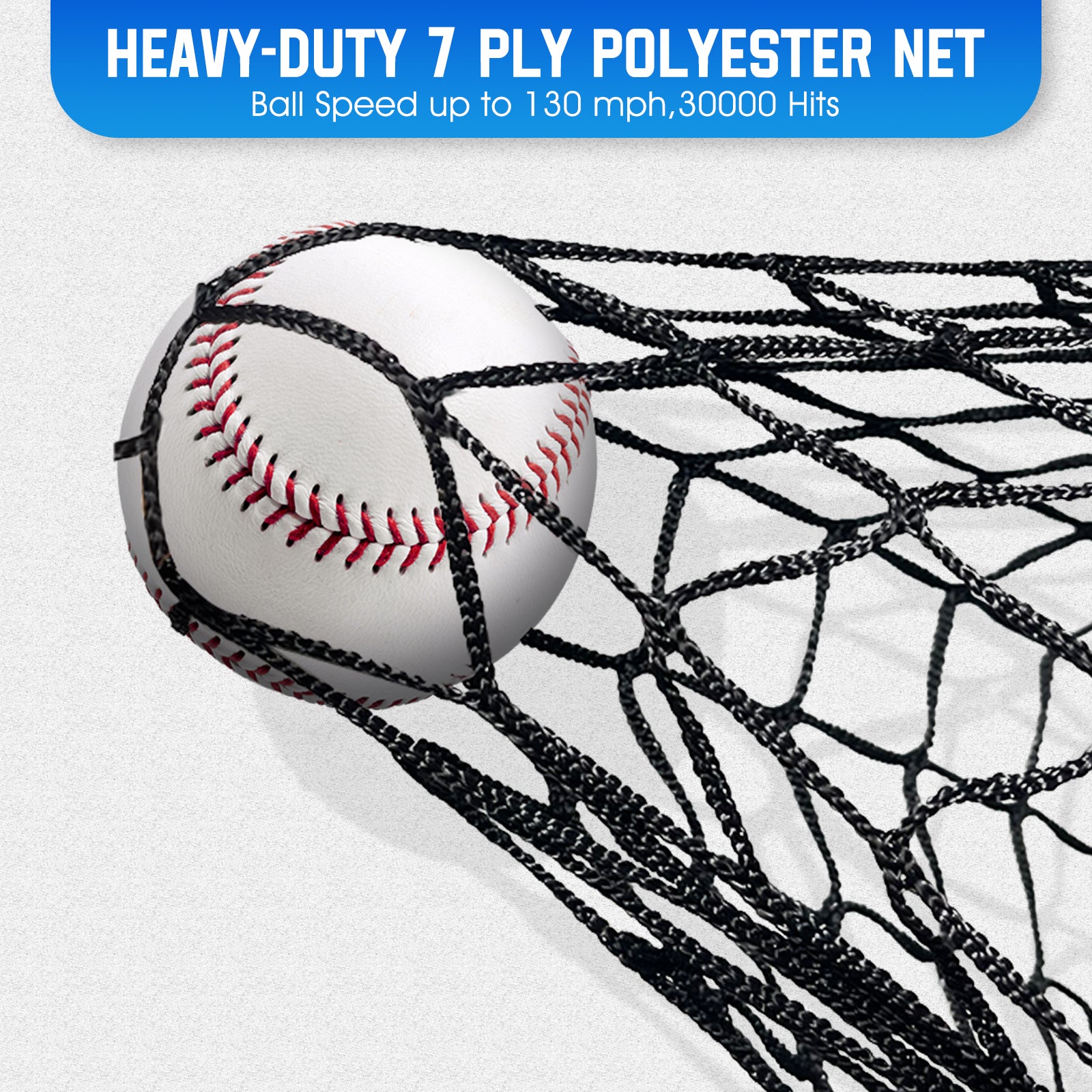 WICTTISPOSI Baseball Softball Net with Blocking System, 7x7ft Practice Cage for Batting/Pitching/Fielding, Metal Frame with Elevated Base and Storage Bag for Backyard Outdoor Indoor