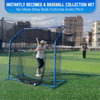 WICTTISPOSI Baseball Softball Net with Blocking System, 6X6FT Practice Cage for Batting/Pitching/Fielding, Metal Frame with Elevated Base and Storage Bag for Backyard Outdoor Indoor (Copy)