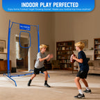 WICTTISPOSI Football Throwing Net, Upgrade Heavy Duty Metal Frame Quarterback Training Equipment Throwing Machine with 1-4 Targets, Easy Setup Football Target Practice with CarryBag, Allweather Indoor Outdoor Use 4X6FT