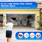 WICTTISPOSI Golf Net with Target Pocket, 20ft/15ft/10ft Golf Practice Net, Heavy-Duty Multi Sports Netting Barrier, Golf Hitting Net for Golfer Garages Backyard Driving Swing Chipping, Indoor Outdoor Use 20x10FT