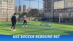 Winthai Soccer Rebounder Net, Quick-Switch Angle Soccer Training for Control, Passing Practice, Easy Setup Rebounder Gifts & Equipment for Kids,Teens & Adults 6X5FT